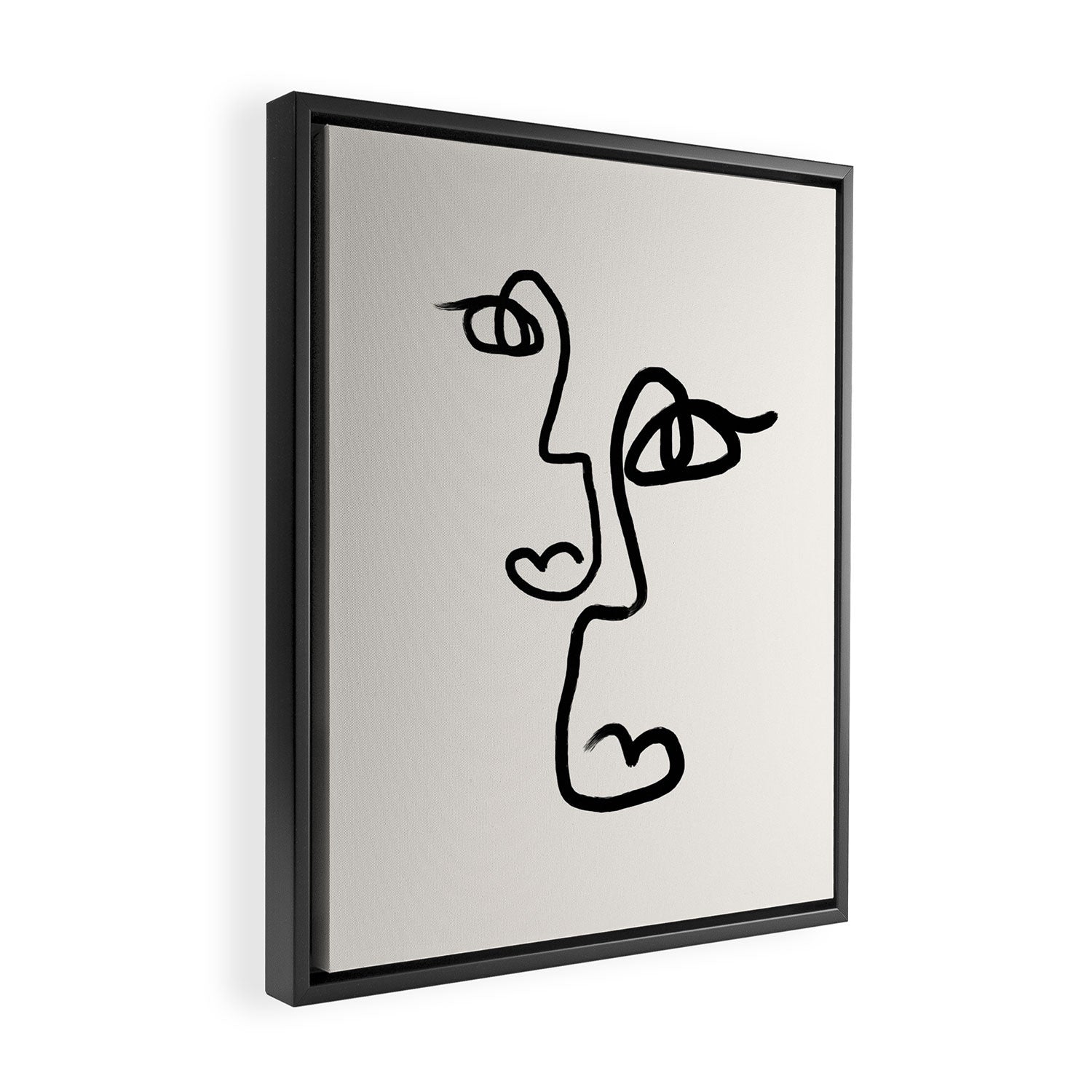 Faces | Black Framed Canvas Print Gallery Image 2
