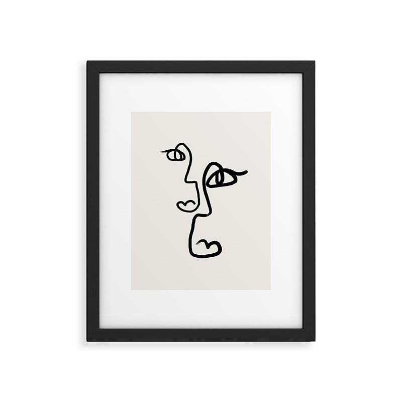 Faces | Black Framed Art Print Gallery Image 6