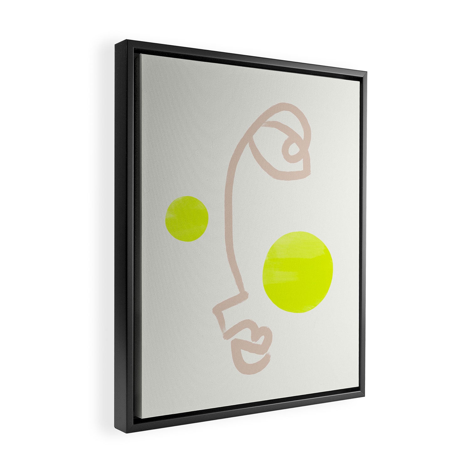 Sunny Face | Neon Framed Canvas Print Gallery Image 2
