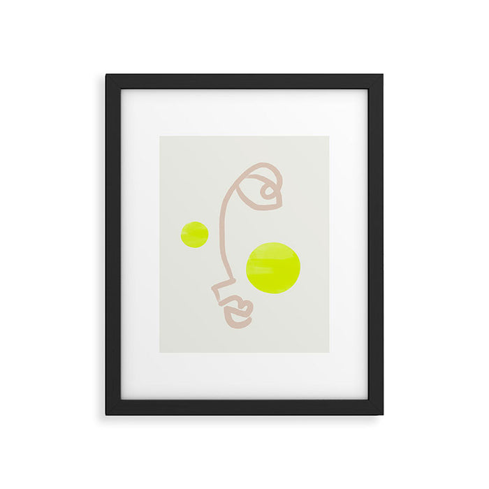 Sunny Face | Neon Framed Art Print Gallery Image 1