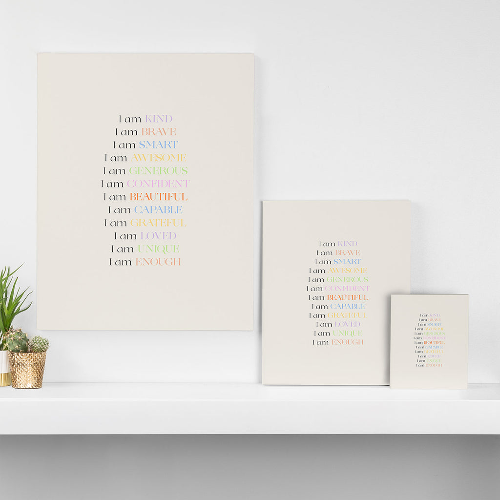 Affirmations | Daily SelfLove Canvas Print Gallery Image 3