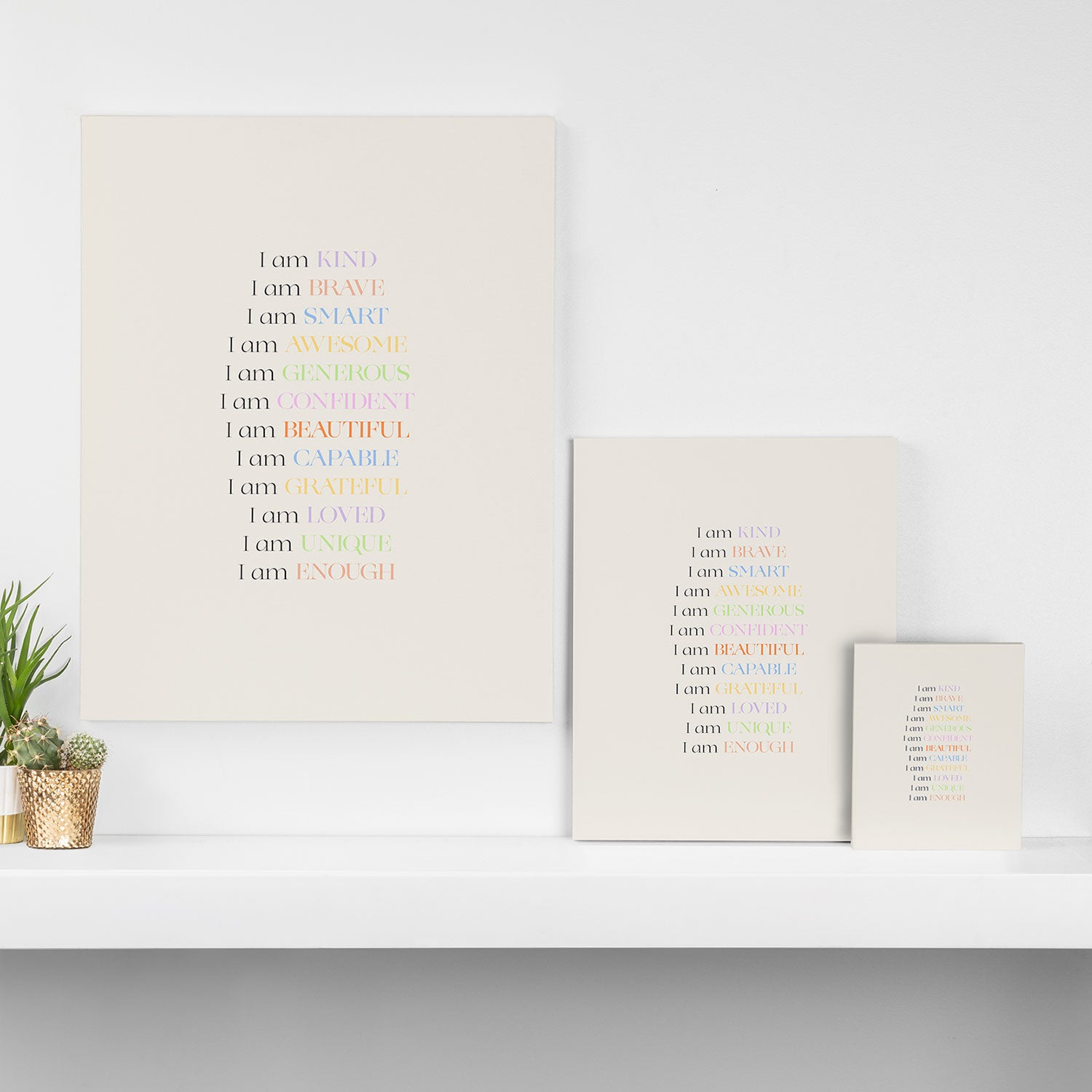 Affirmations | Daily SelfLove Canvas Print Gallery Image 3
