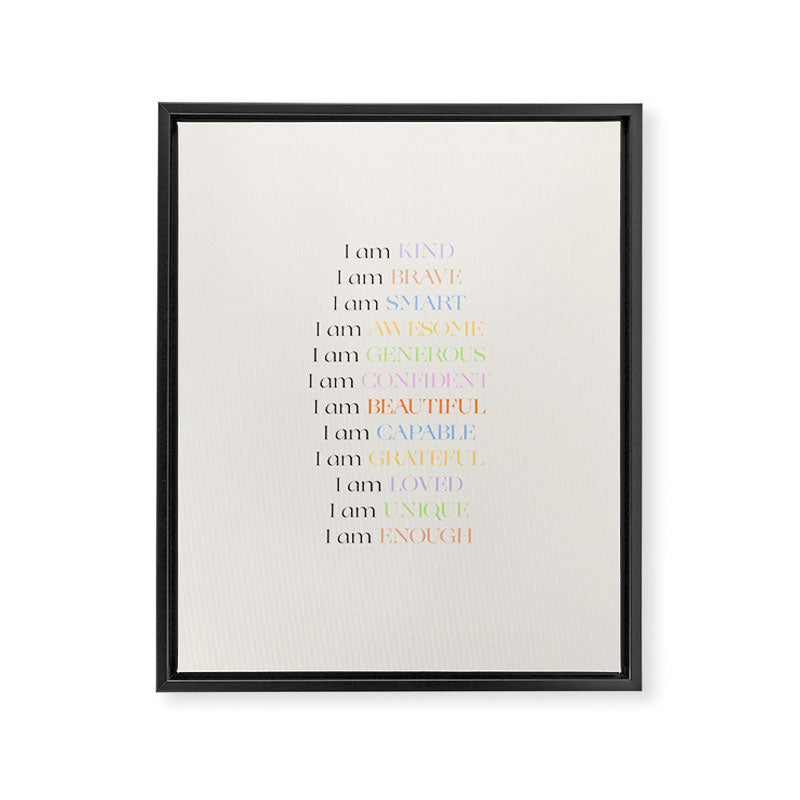 Affirmations | Daily SelfLove Framed Canvas Print Gallery Image 3