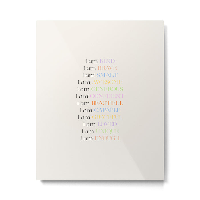 Affirmations | Daily SelfLove Metal Print Gallery Image 1