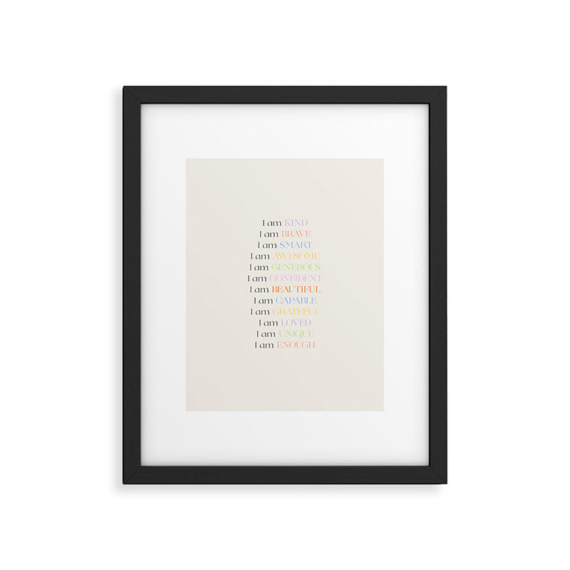 Affirmations | Daily SelfLove Framed Art Print Gallery Image 5