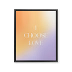 I Choose Love Framed Canvas Print Gallery Image 6