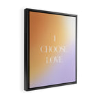 I Choose Love Framed Canvas Print Gallery Image 2
