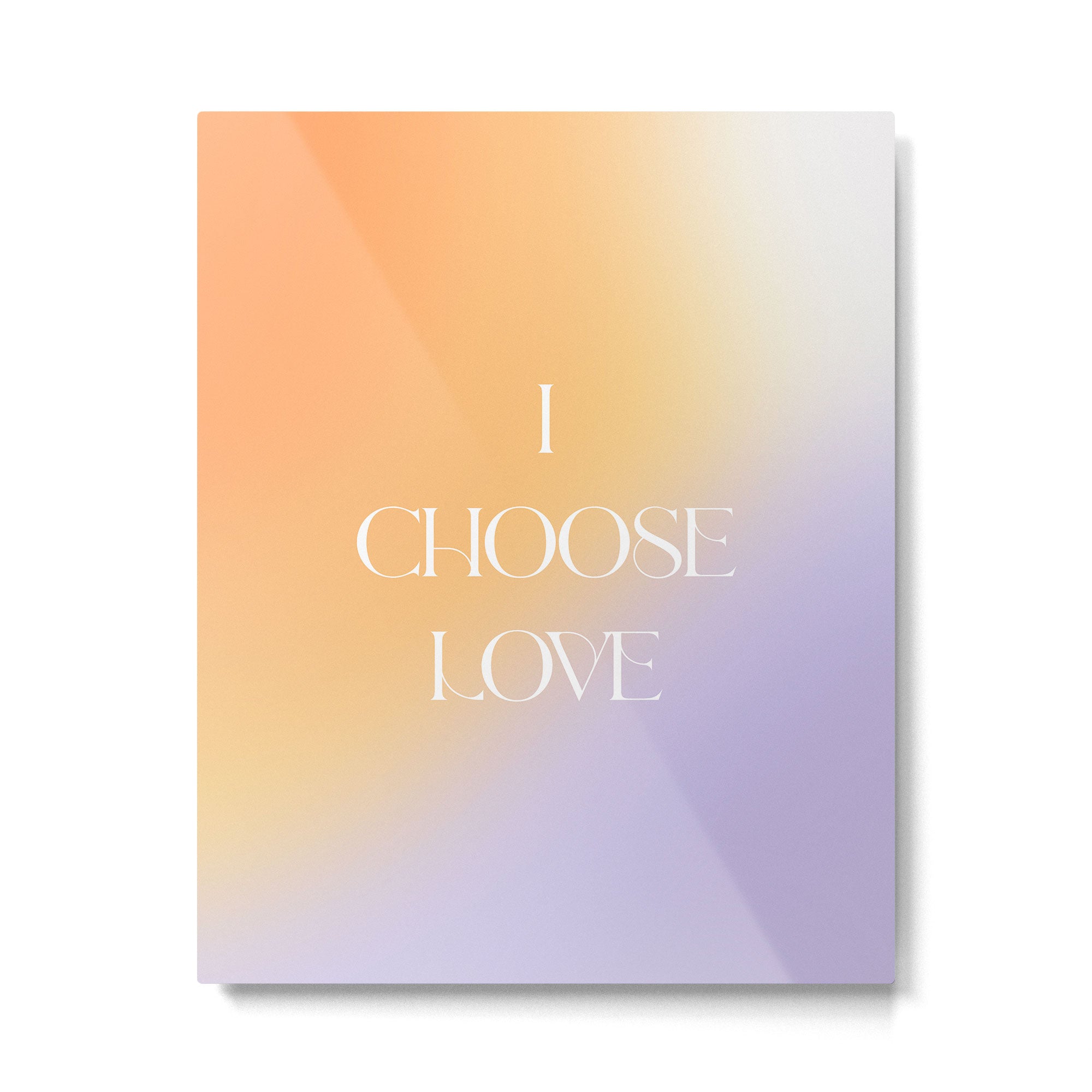 I Choose Love Metal Print Gallery Image 4