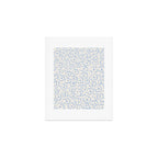 Daisies Pattern NO.2 | Blue Art Print Gallery Image 1