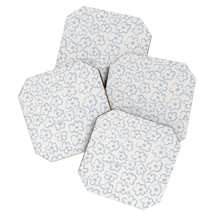 Daisies Pattern NO.2 | Blue Coaster Gallery Image 1