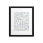 Daisies Pattern NO.2 | Blue Framed Art Print Gallery Image 5