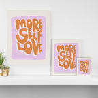 More Self Love | Red Canvas Print Gallery Image 3