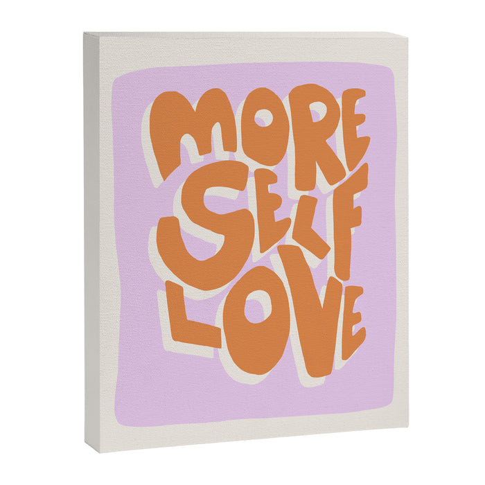 More Self Love | Red Canvas Print Gallery Image 1