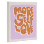 More Self Love | Red Canvas Print Gallery Image 3