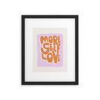 More Self Love | Red Framed Art Print Gallery Image 4