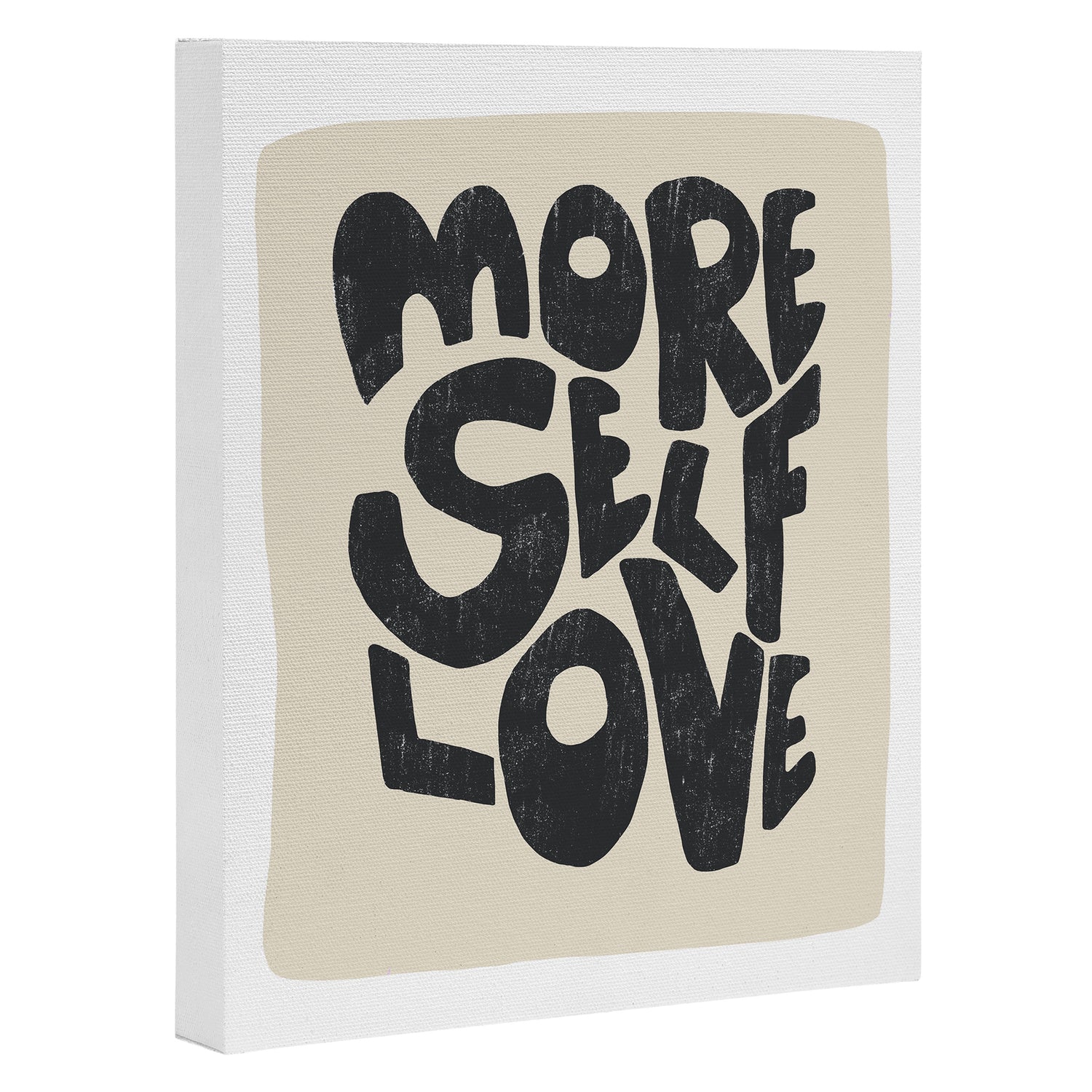 More Self Love | Black Canvas Print Gallery Image 3