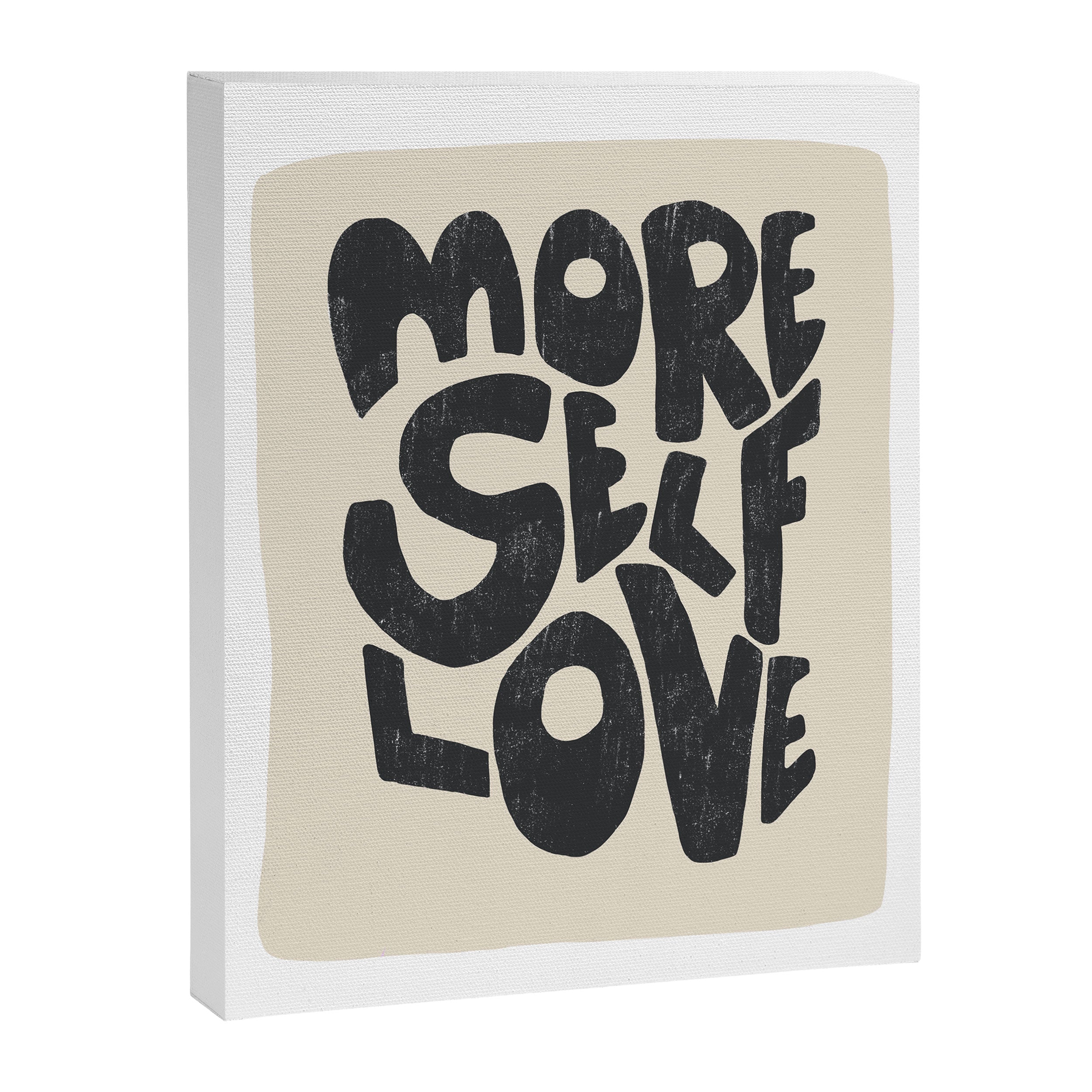 More Self Love | Black Canvas Print Gallery Image 6
