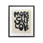 More Self Love | Black Framed Canvas Print Gallery Image 6