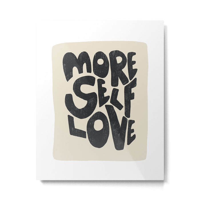 More Self Love | Black Metal Print Gallery Image 1
