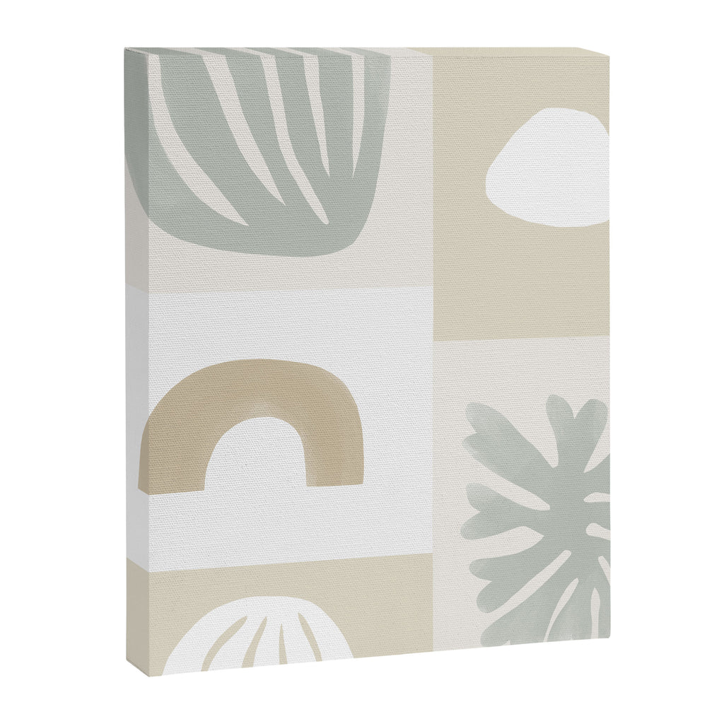 Modern Corals | Sage Green Canvas Print Gallery Image 8