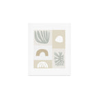 Modern Corals | Sage Green Art Print Gallery Image 1
