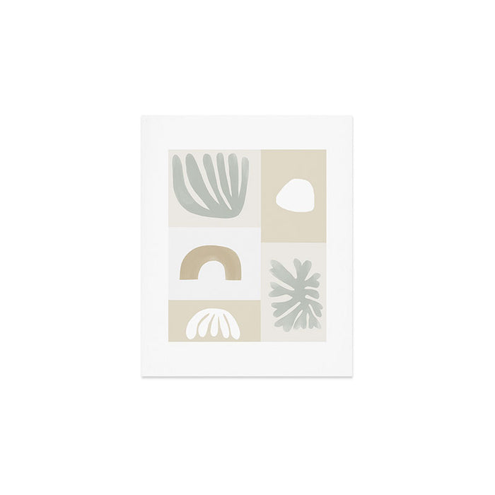 Modern Corals | Sage Green Art Print Gallery Image 1