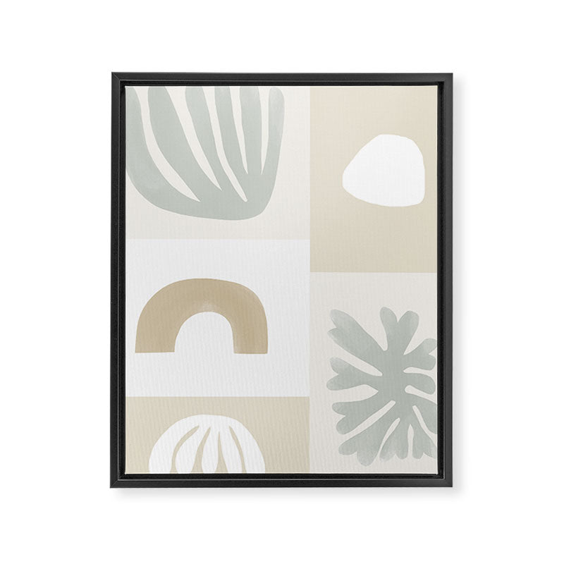 Modern Corals | Sage Green Framed Canvas Print Gallery Image 8