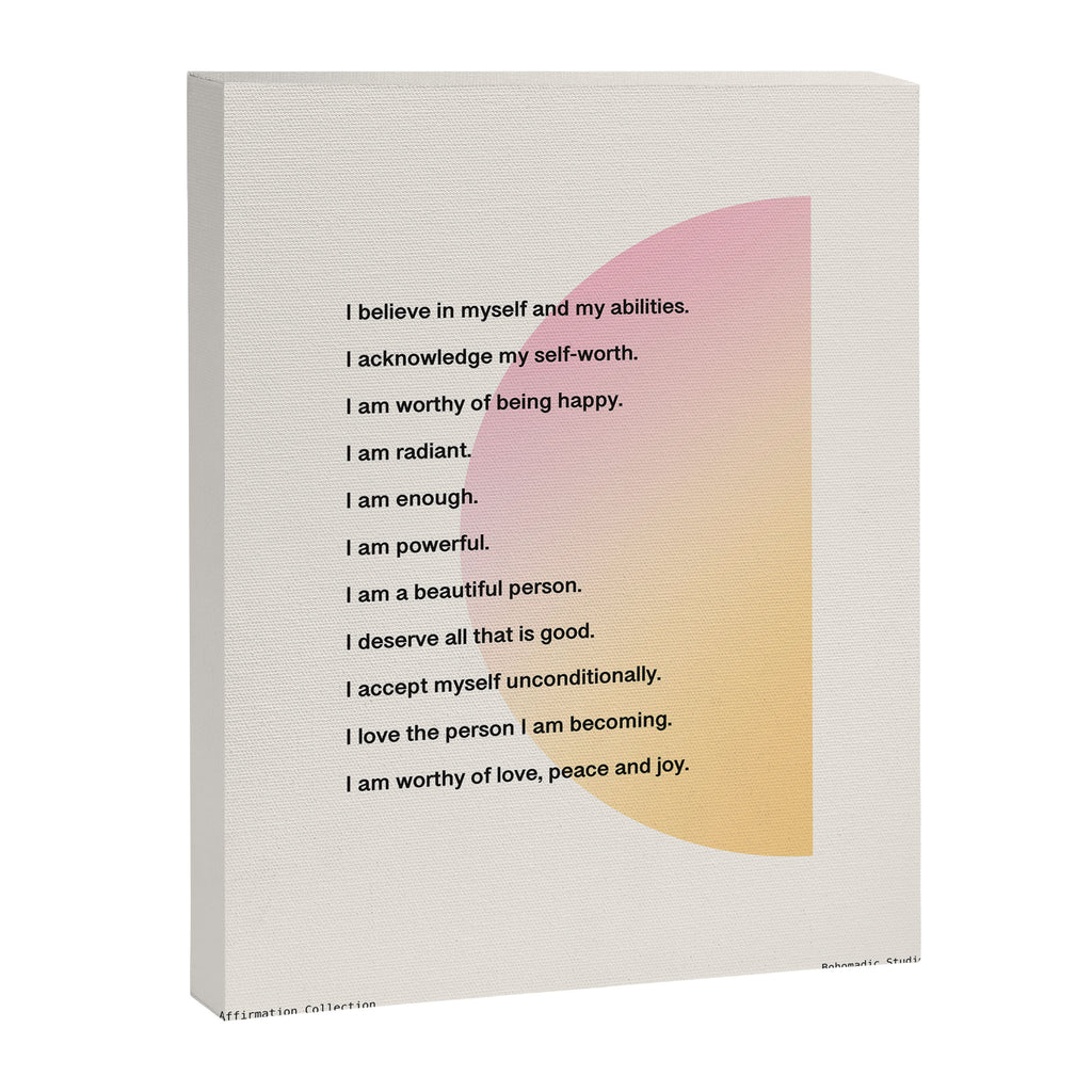Affirmations | Self Love Canvas Print Gallery Image 6