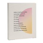 Affirmations | Self Love Canvas Print Gallery Image 6