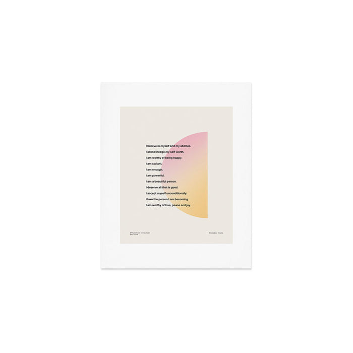 Affirmations | Self Love Art Print Gallery Image 1
