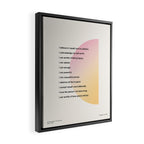 Affirmations | Self Love Framed Canvas Print Gallery Image 2
