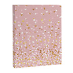 Floating Confetti - Pink Blush and Gold Canvas Print Gallery Image 8
