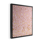 Floating Confetti - Pink Blush and Gold Framed Canvas Print Gallery Image 2