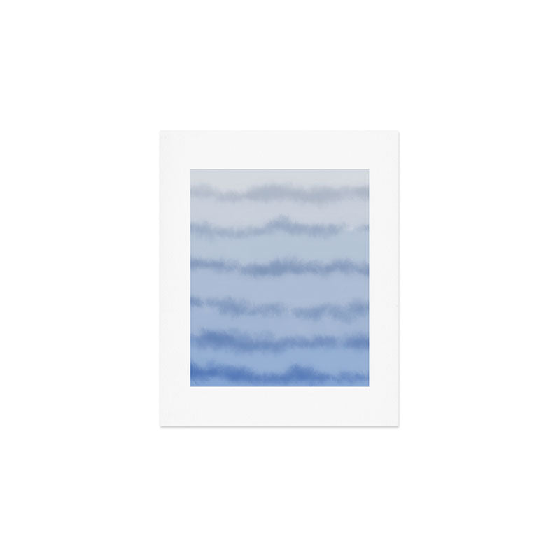 Ombre Ocean Tides - Blue Art Print Gallery Image 1