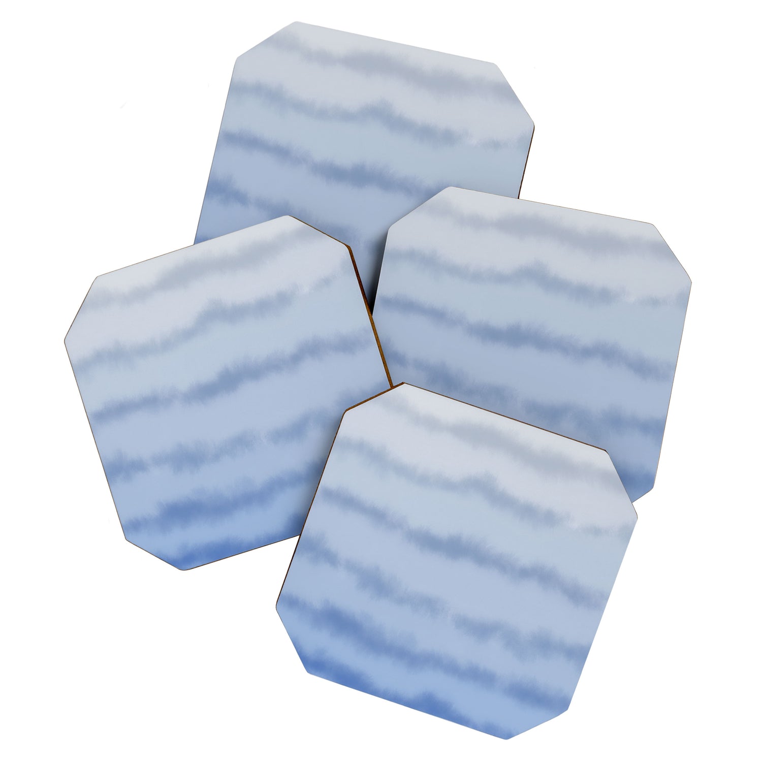 Ombre Ocean Tides - Blue Coaster Gallery Image 1