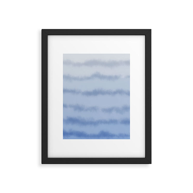 Ombre Ocean Tides - Blue Framed Art Print Gallery Image 6