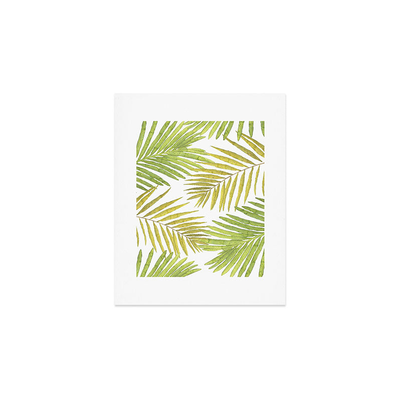 Palms on White Art Print Gallery Image 1