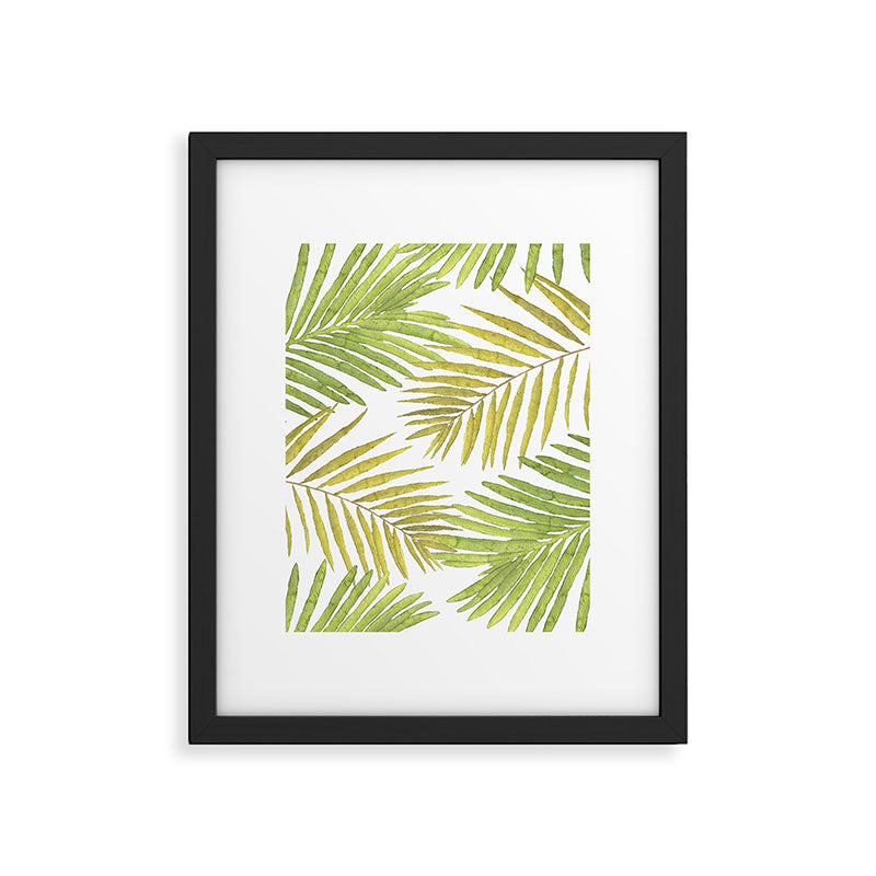 Palms on White Framed Art Print Gallery Image 6