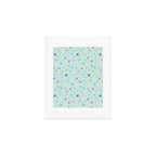 Rainbow Stars on Mint Art Print Gallery Image 1