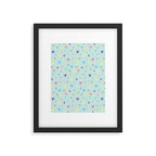 Rainbow Stars on Mint Framed Art Print Gallery Image 6