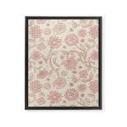 Sadie Sketch Floral Print - Pink, Blush, Beige Framed Canvas Print Gallery Image 8