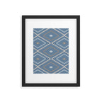 Southwestern Geometric - Denim Nude Framed Art Print Gallery Image 6