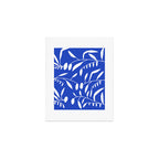 botanical leaf-blue  Art Print Gallery Image 1