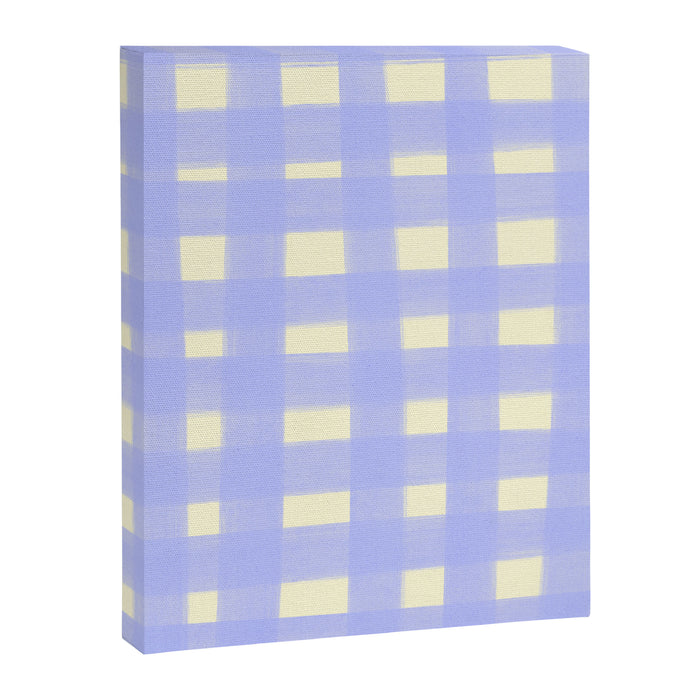 checks checks- lavender Canvas Print Gallery Image 1