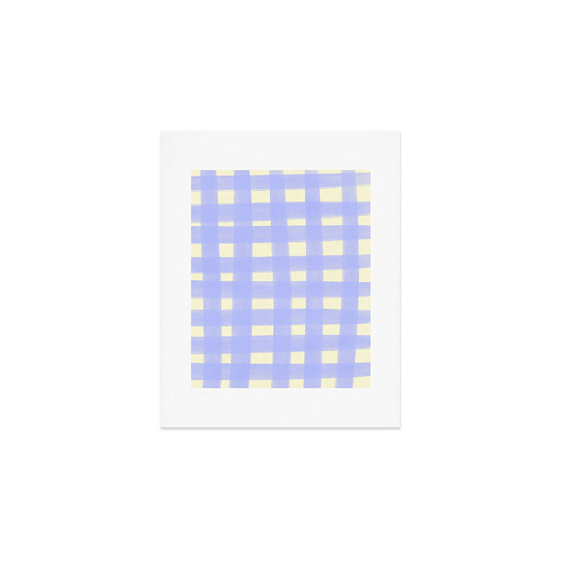 checks checks- lavender Art Print Gallery Image 1