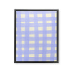 checks checks- lavender Framed Canvas Print Gallery Image 6
