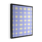 checks checks- lavender Framed Canvas Print Gallery Image 2