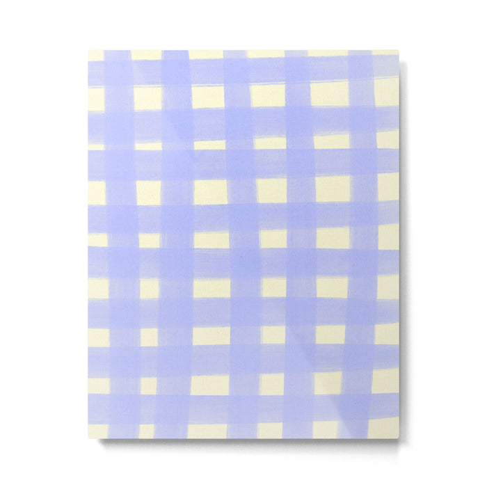 checks checks- lavender Metal Print Gallery Image 1