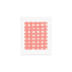 checks checks-pink rose Art Print Gallery Image 1