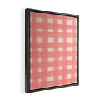 checks checks-pink rose Framed Canvas Print Gallery Image 2